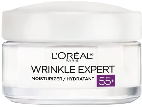 L'Oreal Paris Wrinkle Expert 55+ Anti-Aging Face Moisturizer with Calcium, Non-Greasy, Suitable for Sensitive Skin 1.7 fl. oz