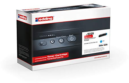 edding Toner EDD-5029 - Cyan - Reichweite 2800 Seiten - Ersetzt Kyocera TK-580C