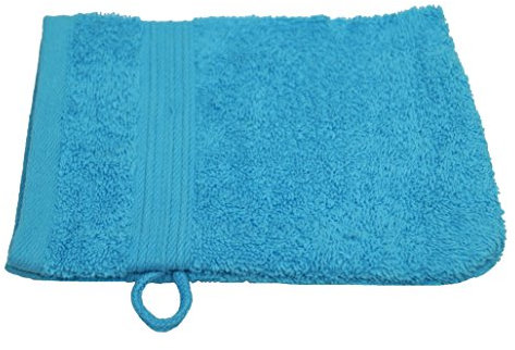 Julie Julsen - Manopola in spugna morbida e altamente assorbente, 500 g/m², conforme allo standard öko Tex, 15 x 21 cm, disponibile in 17 colori, Cotone, turchese, 15 cm x 21 cm
