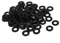 sourcing map 100Stk M5 x 10mm x 1mm Nylon Flach Isolierende Scheibe Abstandhalter Schwarz de