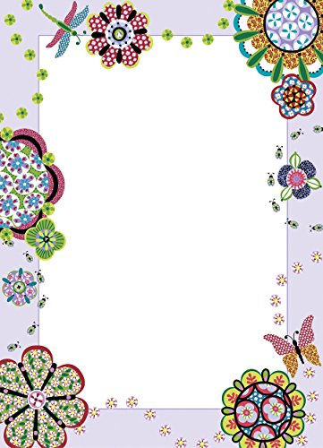 Wallpops Self Adhesive Dry-Erase Message Board, Flower Power