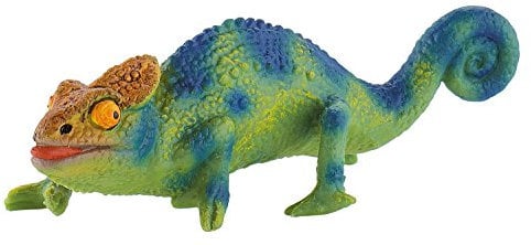 Bullyland 68498 - Spielfigur Chamäleon, ca. 10,6 cm große Tierfigur, detailgetreu, PVC-frei, ideal als kleines Geschenk für Kinder ab 3 Jahren