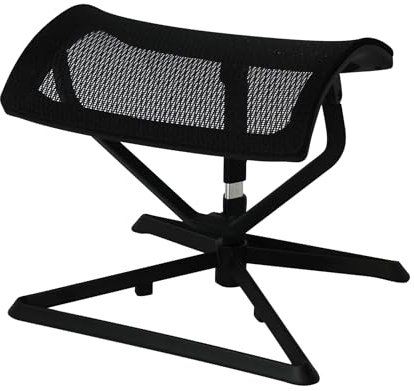 AMSTYLE Fußauflage LEGpro OTTOMANN Design Beinauflage Stoffbezug/Mesh für Büro Fußablage höhenverstellbar Beinablage Schreibtisch Fußstütze verstellbar Hocker