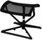AMSTYLE Fußauflage LEGpro OTTOMANN Design Beinauflage Stoffbezug/Mesh für Büro Fußablage höhenverstellbar Beinablage Schreibtisch Fußstütze verstellbar Hocker