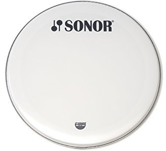 Sonor BassDrum Frontfell PW22 BL, 22, weiß aufgeraut, mit Logo