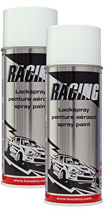 Kwasny Weiss Glänzend Lackspray 400Ml Glanz Spraydose Autolack Sprühlack 288 004 2X