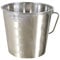 Kerbl Edelstahleimer (12,3 Liter, innen und außen hochglanzpoliert, mit eingeprägter Füllskala, mit Tragegriff, Eimer) 29377