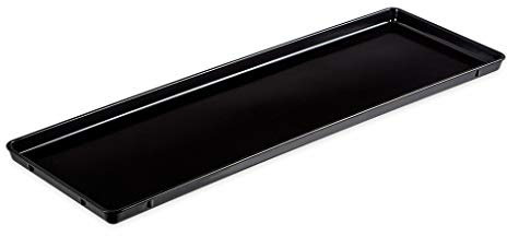 thermohauser Bandeja para servir de melamina negra, 58,0 x 19,5 cm