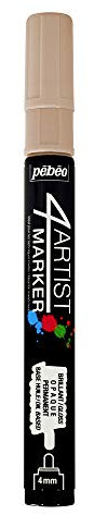 Pébéo 580165 Marqueur, Aluminium, Ivoire, 14 x 1,3 x 1,3 cm