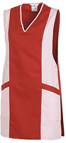LEIBER Chasuble - mit Knopfverschluss - weiß/rot - Größe: III (48-52)