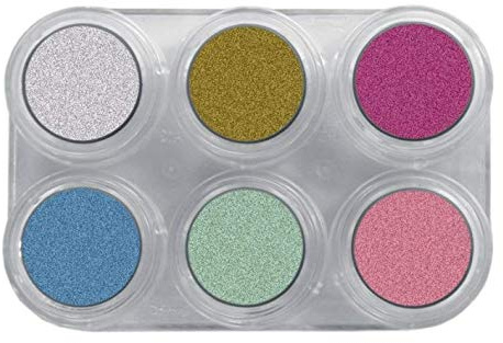 Water Make-up Pure Pearl 6 Farben Palette von Grimas