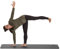 CALYANA Yogamatte Professional Yoga, steingrau, ca. 185 x 66 x 0.68 cm
