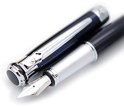 czxwyst Picasso 903 Sweden Flower King Fountain Pen Original Box (Blue Marble)