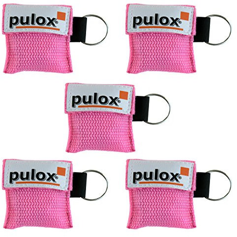5x PULOXRESPI-Key Schlüsselanhänger Beatmungsmaske in pink
