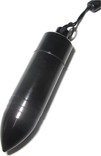 Pillendose Patronen-Form 6 cm Metall in verschiedenen Farben (schwarz)