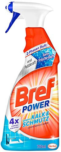 Bref Power Kalk & Schmutz, Kalkreiniger, Sprühflasche, für hygienische Sauberkeit, (750 ml)