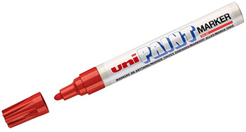 Uni-Ball 182026 - Lackmarker Uni Paint PX-20, Rundspitze, 2 - 3 mm, dick, rot, 1 Stück