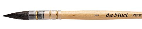 Da Vinci Series 418 French Water Colour Brush Russian Squirrel Hair Size 1