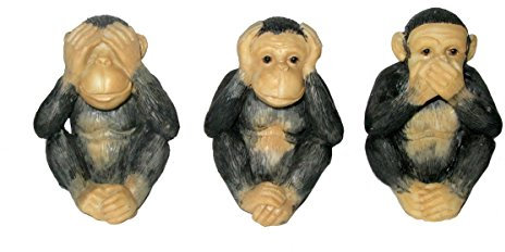 Holzfiguren Die drei Affen, Fair-Trade-Artikel aus Afrika
