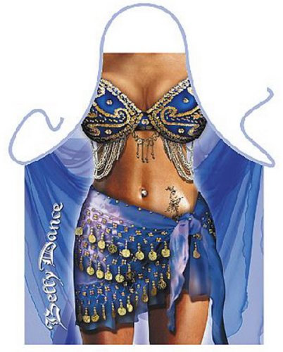 Grillschürze - Kochschürze - Sexy Bauchtänzerin - Lustige Motiv Schürze als Geschenk für Grill Fans mit Humor