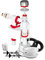 fominaya 0129701231 Descargador Tyfon+ 14 universal con pulsador + grifo lateral Fenyx, Negro, Estandar