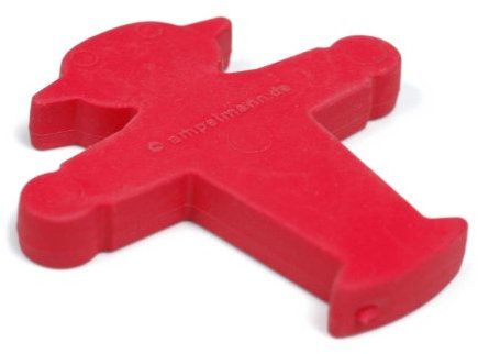 AMPELMANN Radiergummi - Fummel Ratze Steher rot 5,5 x 5,4 cm