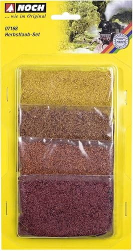 NOCH Herbstlaub-Set, ideal als Modellbau Flock, 56 g für Laublandschaften in den Spurweiten H0, TT, N, Z