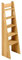 BioKinder Treppen-Leiter Leiterregal Hochbettleiter Noah aus zertifiziertem Massivholz Erle 140 x 40 x 31 cm