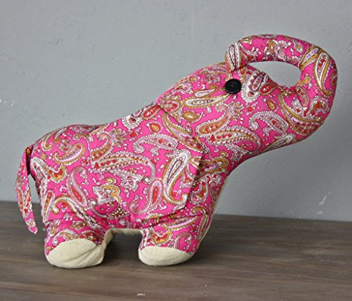 elbmöbel Türstopper Kissen Füllung Sand (Elefant rosa)