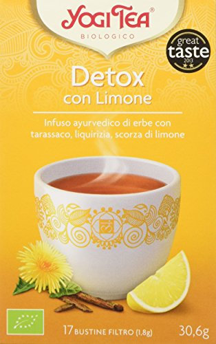 Yogi Tea Infusión de Hierbas Détox con Limón - 17 bolsitas