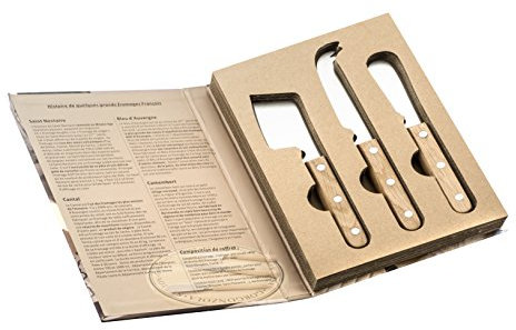 Pradel Excellence - L2196 - Service à Fromage 3 Pièces, Manches bois