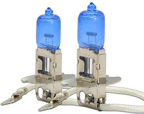 WinPower H3 / PK22s 100W Halogen Scheinwerferlampen 5000K Warmweiß Fernlicht/Abblendlicht Lampe 12V Auto Motorrad Birne, 2 Stücke