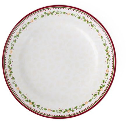 Villeroy & Boch 14-8612-2622 Plato Llano Winter Bakery Delight, Motivo Estrella fugaz, para Navidad, 27 cm, Porcelana, Multicolor, 29.2x29.2x8.5 cm