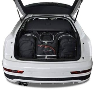 KJUST Dedizierte Kofferraumtaschen 4 stk kompatibel mit AUDI Q3 I (8U) 2011-2018