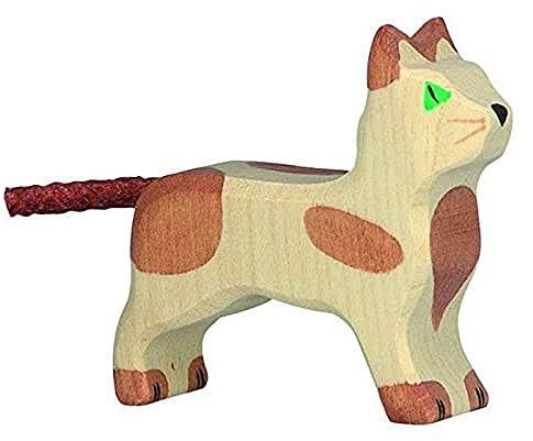 Holztiger Katze, stehend, klein, 80057
