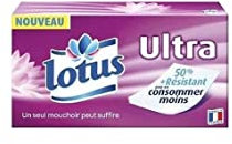 Lotus Ultra Taschentücher, Weiß, 72 Stück
