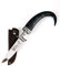 Almbock Trachtenmesser aus echter Gamskrucke - exclusives Jagd-Messer, Klinge aus Solinger Stahl, Schmuckstück, echt versilbert, Leder-Messerscheide
