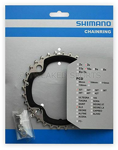 SHIMANO SLX Kettenblatt, 10-Gang, 32T, Dreifach, Edelstahl