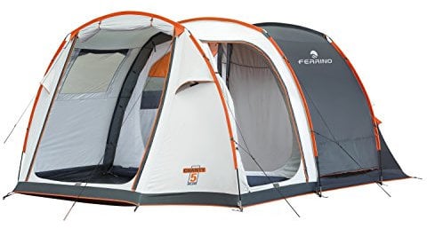 Ferrino Chanty 5 Deluxe Family Tunnelzelt, für 5 Personen, Blau