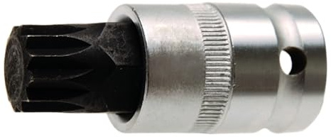 SW-Stahl 05253L XZN Schraubendreheinsatz M17 x 60 mm 1/2 Zoll Antrieb | Vielzahn-Bit-Steckschlüsseleinsatz aus Chrom-Vanadium für Mercedes-Benz M400, M420, M500 Motoren, Zylinderkopfschrauben
