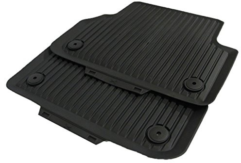 Audi 8W0061511041 All Weather Rear Floor Mats Black A4 Pack of 2