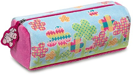 NICI 39146 - Stifte Mäppchen Allover Plüsch, Bedruckt, bunt