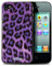 Custodia/Cover Rigide/Prottetiva STUFF4 stampata con il disegno Leopardo pelle animale/print per Apple iPhone 4/4S - Porpora