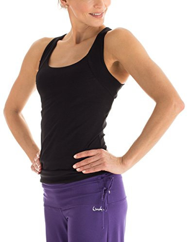 Winshape Damen Cross Back Top WVR25, Schwarz, S