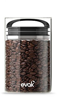 Prepara PP3019 Vorratsbehälter Evak mittel, Kunststoff, schwarz, 25 x 25 x 8 cm