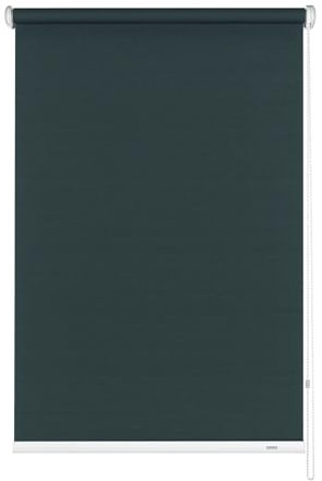 Gardinia Seitenzug-Rollo zum Abdunkeln, Decken-, Wand- oder Nischenmontage, Lichtundurchlässig, Alle Montage-Teile inklusive, Grau, 142 x 180 cm (BxH), 6096142180