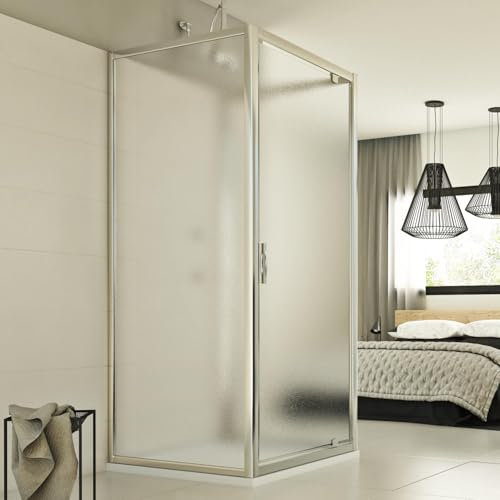 Box Doccia 3 lati 75x75x75 AP. 75 CM H198 stampato C mod. Cristal TRIO 1 Anta
