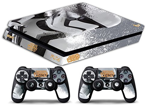 Skin Kompatibel für Ps4 Slim - Star Wars - Limited Edition Decal Cover Schutzhüllen Faceplates Bundle