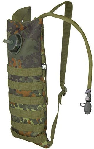 MFH Trinkblase und Carrier MOLLE Flecktarn