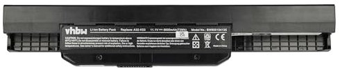vhbw 1x Akku kompatibel mit Asus A53SV, A53SM, A53U, A53TK, A53TA, A53T, A53SJ, A54, A53Z, A53SK Notebook (6600 mAh, 11,1 V, Li-Ion)